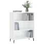 vidaXL Regalschrank Hochglanz-Weiß 69,5x32,5x90 cm Holzwerkstoff vidaXL Regalschrank Hochglanz-Weiß 69,5x32,5x90 cm Holzwerkstoff