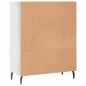 vidaXL Regalschrank Hochglanz-Weiß 69,5x32,5x90 cm Holzwerkstoff vidaXL Regalschrank Hochglanz-Weiß 69,5x32,5x90 cm Holzwerkstoff