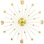 vidaXL Wanduhr Metall 70 cm Golden vidaXL Wanduhr Metall 70 cm Golden