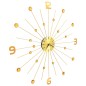 vidaXL Wanduhr Metall 70 cm Golden vidaXL Wanduhr Metall 70 cm Golden