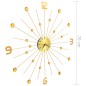 vidaXL Wanduhr Metall 70 cm Golden vidaXL Wanduhr Metall 70 cm Golden