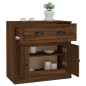 vidaXL Sideboard Braun Eichen-Optik 70x35,5x67,5 cm Holzwerkstoff vidaXL Sideboard Braun Eichen-Optik 70x35,5x67,5 cm Holzwerkstoff