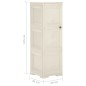 vidaXL Kunststoffschrank 40x43x125 cm Holzdesign Vanilleeis vidaXL Kunststoffschrank 40x43x125 cm Holzdesign Vanilleeis