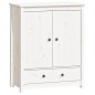vidaXL Highboard Weiß 83x41,5x100 cm Massivholz Kiefer vidaXL Highboard Weiß 83x41,5x100 cm Massivholz Kiefer