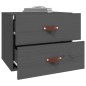 vidaXL Wand-Nachttische 2 Stk. Grau 50x36x40 cm vidaXL Wand-Nachttische 2 Stk. Grau 50x36x40 cm