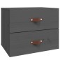 vidaXL Wand-Nachttische 2 Stk. Grau 50x36x40 cm vidaXL Wand-Nachttische 2 Stk. Grau 50x36x40 cm