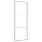 vidaXL Innentür 83x201,5 cm Weiß ESG-Glas und Aluminium vidaXL Innentür 83x201,5 cm Weiß ESG-Glas und Aluminium