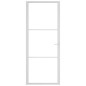 vidaXL Innentür 83x201,5 cm Weiß ESG-Glas und Aluminium vidaXL Innentür 83x201,5 cm Weiß ESG-Glas und Aluminium