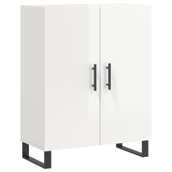 vidaXL Sideboard Hochglanz-Weiß 69,5x34x90 cm Holzwerkstoff