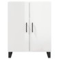 vidaXL Sideboard Hochglanz-Weiß 69,5x34x90 cm Holzwerkstoff vidaXL Sideboard Hochglanz-Weiß 69,5x34x90 cm Holzwerkstoff