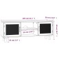 vidaXL TV-Schrank Schwarz 105x30x40 cm Massivholz Kiefer Natur-Rattan vidaXL TV-Schrank Schwarz 105x30x40 cm Massivholz Kiefer Natur-Rattan