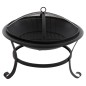 RedFire Feuerschale Atlanta Schwarz Stahl 51 cm 85014 RedFire Feuerschale Atlanta Schwarz Stahl 51 cm 85014