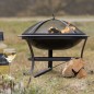 RedFire Feuerschale Atlanta Schwarz Stahl 51 cm 85014 RedFire Feuerschale Atlanta Schwarz Stahl 51 cm 85014