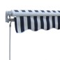 vidaXL Gelenkarmmarkise Handbetrieben 300 cm Blau/Weiß vidaXL Gelenkarmmarkise Handbetrieben 300 cm Blau/Weiß