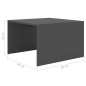 vidaXL 3-tlg. Satztisch-Set Grau 60x60x38 cm Holzwerkstoff vidaXL 3-tlg. Satztisch-Set Grau 60x60x38 cm Holzwerkstoff