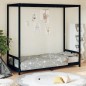vidaXL Kinderbett Schwarz 80x200 cm Massivholz Kiefer vidaXL Kinderbett Schwarz 80x200 cm Massivholz Kiefer