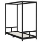 vidaXL Kinderbett Schwarz 80x200 cm Massivholz Kiefer vidaXL Kinderbett Schwarz 80x200 cm Massivholz Kiefer
