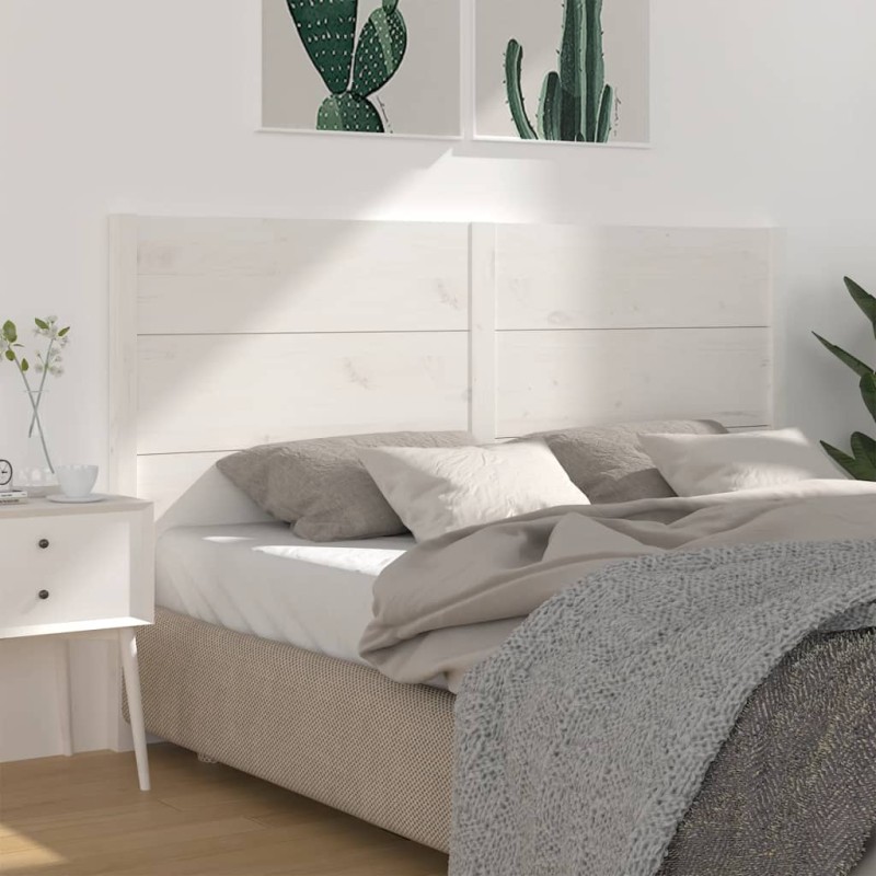 vidaXL Kopfteil Weiß 206x4x100 cm Massivholz Kiefer vidaXL Kopfteil Weiß 206x4x100 cm Massivholz Kiefer