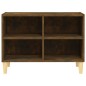 vidaXL TV-Schrank mit Massivholz-Beinen Räuchereiche 69,5x30x50 cm vidaXL TV-Schrank mit Massivholz-Beinen Räuchereiche 69,5x30x50 cm