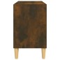 vidaXL TV-Schrank mit Massivholz-Beinen Räuchereiche 69,5x30x50 cm vidaXL TV-Schrank mit Massivholz-Beinen Räuchereiche 69,5x30x50 cm