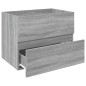 vidaXL Waschbeckenschrank Grau Sonoma 60x38,5x45 cm Holzwerkstoff vidaXL Waschbeckenschrank Grau Sonoma 60x38,5x45 cm Holzwerkstoff