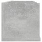 vidaXL CD-Wandregal Betongrau 75x18x18 cm Holzwerkstoff vidaXL CD-Wandregal Betongrau 75x18x18 cm Holzwerkstoff