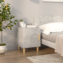vidaXL Nachttisch Betongrau Holzwerkstoff