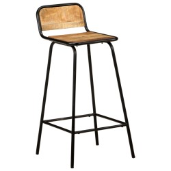 vidaXL Barstühle 2 Stk. Massivholz Mango