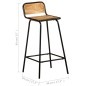 vidaXL Barstühle 2 Stk. Massivholz Mango vidaXL Barstühle 2 Stk. Massivholz Mango