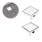 vidaXL Duschablauf 2-in-1 Flacher und Flieseneinsatz-Deckel 23x23 cm vidaXL Duschablauf 2-in-1 Flacher und Flieseneinsatz-Deckel 23x23 cm