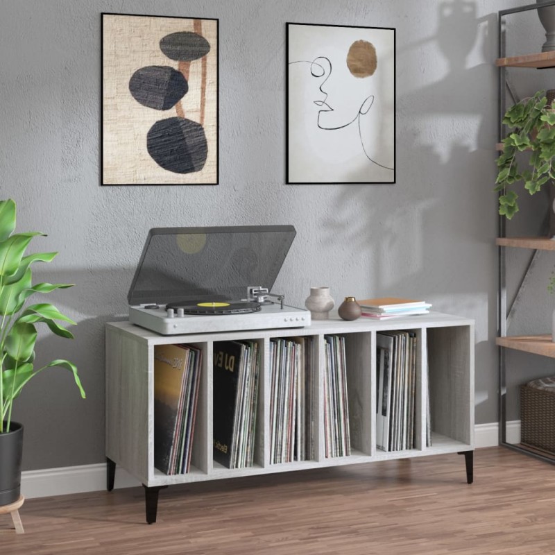 vidaXL Plattenschrank Grau Sonoma 100x38x48 cm Holzwerkstoff vidaXL Plattenschrank Grau Sonoma 100x38x48 cm Holzwerkstoff