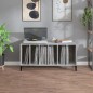 vidaXL Plattenschrank Grau Sonoma 100x38x48 cm Holzwerkstoff vidaXL Plattenschrank Grau Sonoma 100x38x48 cm Holzwerkstoff