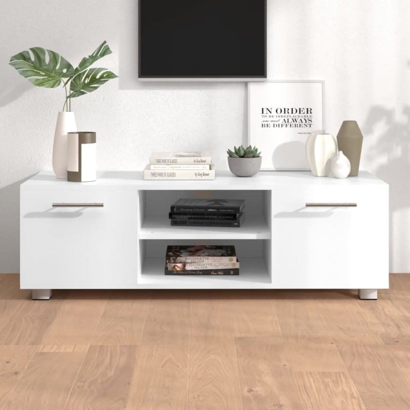 vidaXL TV-Schrank Weiß 110x40x35 cm Holzwerkstoff vidaXL TV-Schrank Weiß 110x40x35 cm Holzwerkstoff