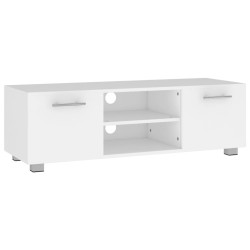 vidaXL TV-Schrank Weiß 110x40x35 cm Holzwerkstoff