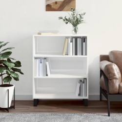 vidaXL Regalschrank Hochglanz-Weiß 69,5x32,5x90 cm Holzwerkstoff