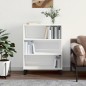 vidaXL Regalschrank Hochglanz-Weiß 69,5x32,5x90 cm Holzwerkstoff vidaXL Regalschrank Hochglanz-Weiß 69,5x32,5x90 cm Holzwerkstoff