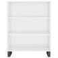 vidaXL Regalschrank Hochglanz-Weiß 69,5x32,5x90 cm Holzwerkstoff vidaXL Regalschrank Hochglanz-Weiß 69,5x32,5x90 cm Holzwerkstoff