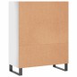vidaXL Regalschrank Hochglanz-Weiß 69,5x32,5x90 cm Holzwerkstoff vidaXL Regalschrank Hochglanz-Weiß 69,5x32,5x90 cm Holzwerkstoff