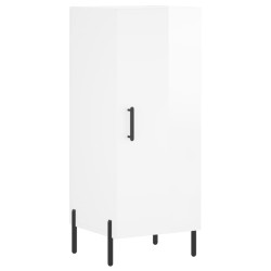 vidaXL Sideboard Hochglanz-Weiß 34,5x34x90 cm Holzwerkstoff