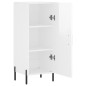 vidaXL Sideboard Hochglanz-Weiß 34,5x34x90 cm Holzwerkstoff vidaXL Sideboard Hochglanz-Weiß 34,5x34x90 cm Holzwerkstoff