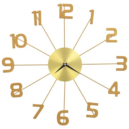vidaXL Wanduhr Metall 50 cm Golden	