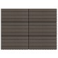 vidaXL Terrassenfliesen 6 Stk. WPC 60x30 cm 1,08 m² Dunkelbraun vidaXL Terrassenfliesen 6 Stk. WPC 60x30 cm 1,08 m² Dunkelbraun