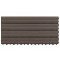 vidaXL Terrassenfliesen 6 Stk. WPC 60x30 cm 1,08 m² Dunkelbraun vidaXL Terrassenfliesen 6 Stk. WPC 60x30 cm 1,08 m² Dunkelbraun