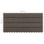 vidaXL Terrassenfliesen 6 Stk. WPC 60x30 cm 1,08 m² Dunkelbraun vidaXL Terrassenfliesen 6 Stk. WPC 60x30 cm 1,08 m² Dunkelbraun