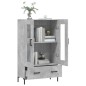 vidaXL Highboard Betongrau 69,5x31x115 cm Holzwerkstoff vidaXL Highboard Betongrau 69,5x31x115 cm Holzwerkstoff