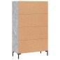 vidaXL Highboard Betongrau 69,5x31x115 cm Holzwerkstoff vidaXL Highboard Betongrau 69,5x31x115 cm Holzwerkstoff