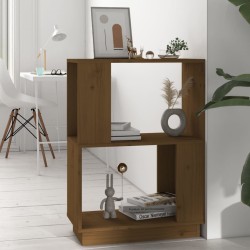 vidaXL Bücherregal/Raumteiler Honigbraun 51x25x70cm Massivholz Kiefer