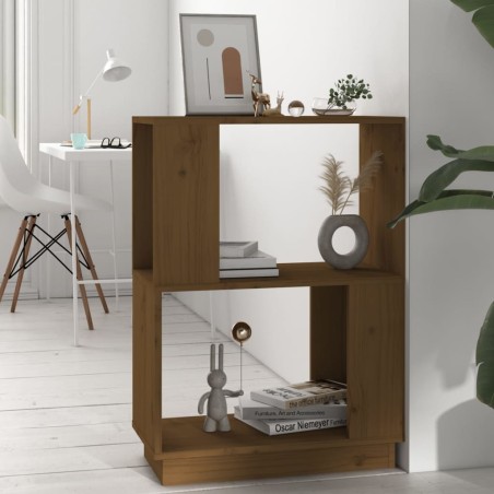 vidaXL Bücherregal/Raumteiler Honigbraun 51x25x70cm Massivholz Kiefer