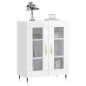 vidaXL Sideboard Hochglanz-Weiß 69,5x34x90 cm Holzwerkstoff vidaXL Sideboard Hochglanz-Weiß 69,5x34x90 cm Holzwerkstoff