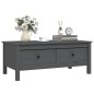 vidaXL Couchtisch Grau 100x50x40 cm Massivholz Kiefer vidaXL Couchtisch Grau 100x50x40 cm Massivholz Kiefer
